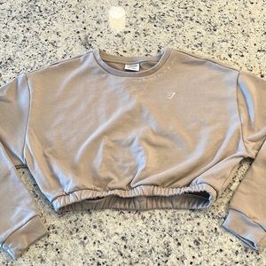 Whitney Simmons x Gymshark Cropped Pullover in Mink